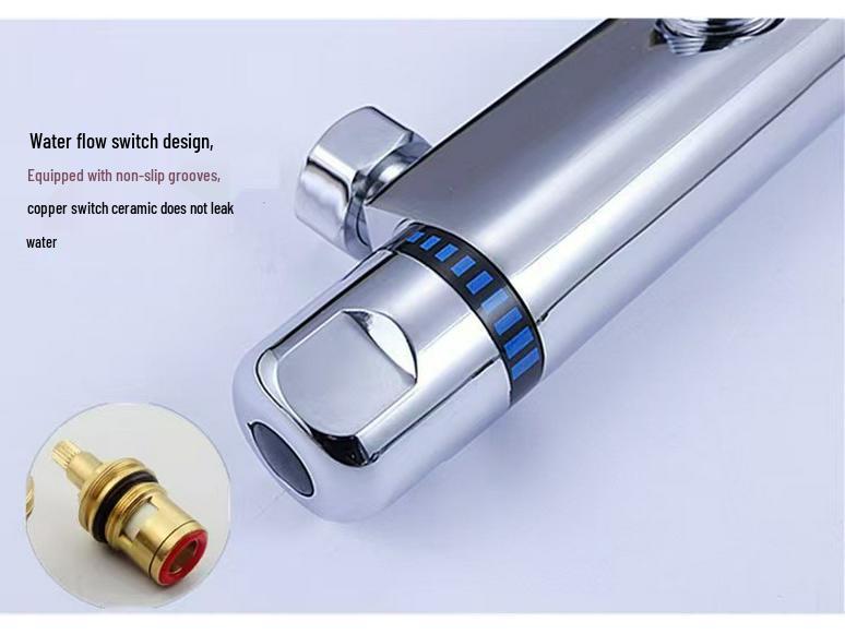 Thermostatic Solar Water Heater Valve: Cold/Hot Shower Mixer & Faucet