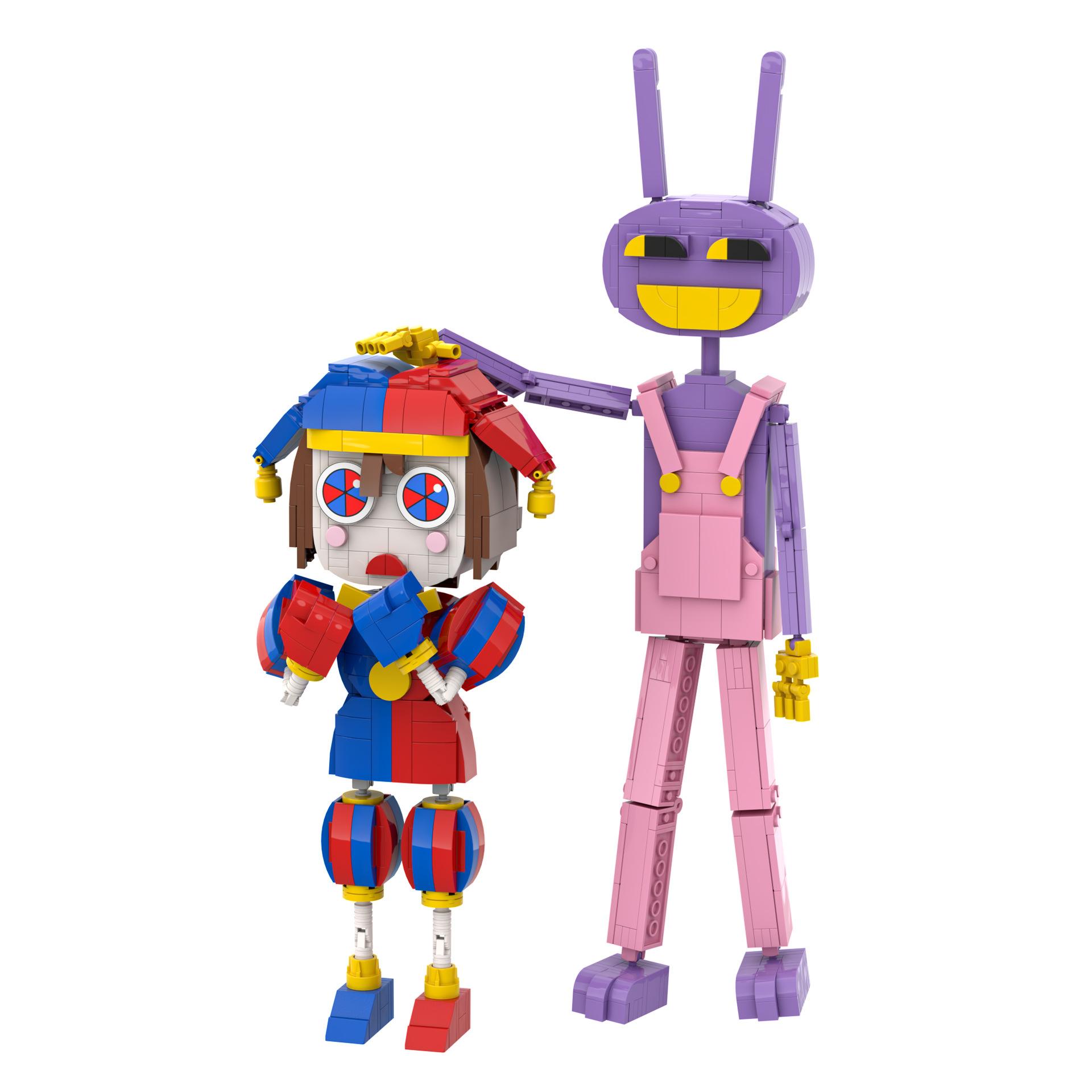 

2 в 1 3D детский кибер-цирковой блок пластиковый игровой конструктор для подростков и детей удивительный цифровой цирк 683 шт.