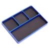 Organized Storage Tray Magnetic Screw Tray CNC Machined Four Compartment Storage Efficient Tool Storage Solution