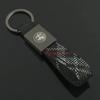 1PC Luxury Leather Car Badges Keychains for Alfa Romeo Logo 159 Giulietta Giulia GT 156 Mito Stelvio Key Chain Rings Accessories VD7 12s