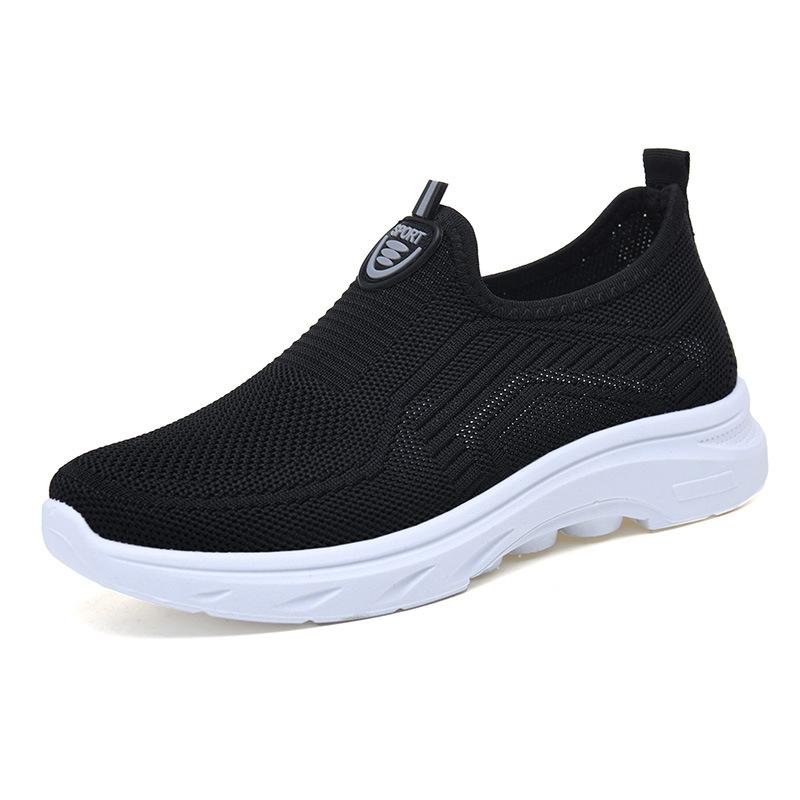 

Shoes: Women s spring fly weave, breathable, plus-size casual shoes, soft soles, light one-foot shoes, women s shoes, slip-ons, flat heels 36