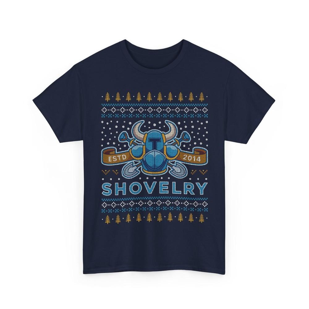 

Shovelry Ugly Sweater Unisex T-Shirt. Shovel Knight video games. Christmas. Xmas 2XL