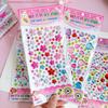 1 Sheets 3D Gem Acrylic Crystal Stickers Kids DIY Decoration Self Adhesive Jewel Crafts Sparkly Rhinestone Stickers Girls Gifts