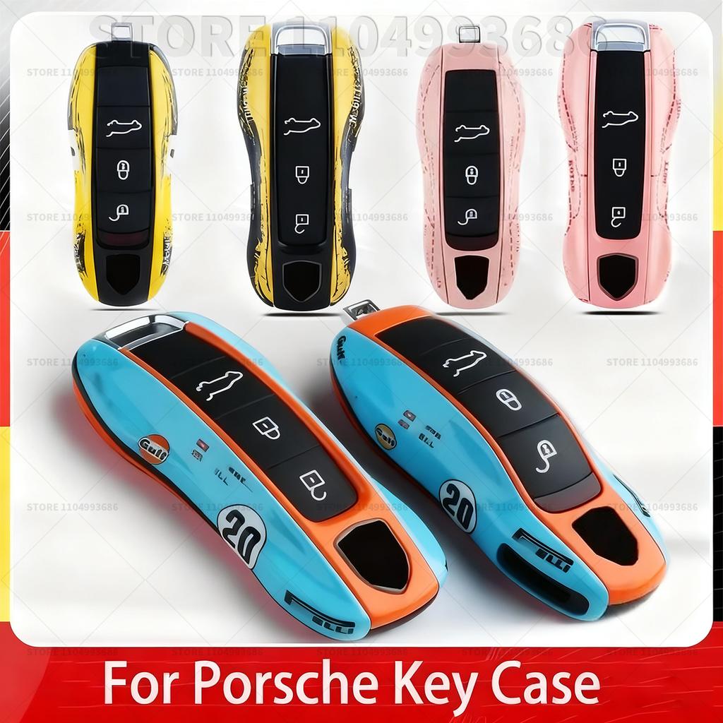 For Porsche Cayenne 718 MACAN Panamera 911 Macan Boxster Cayman Replacement Shell Remote Car Key Case Replace Cover Accessories