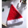 LED Christmas Hat, Light Up Christmas Hat Unisex Plush Beanie Holiday Hat with White Brim Christmas Party Props