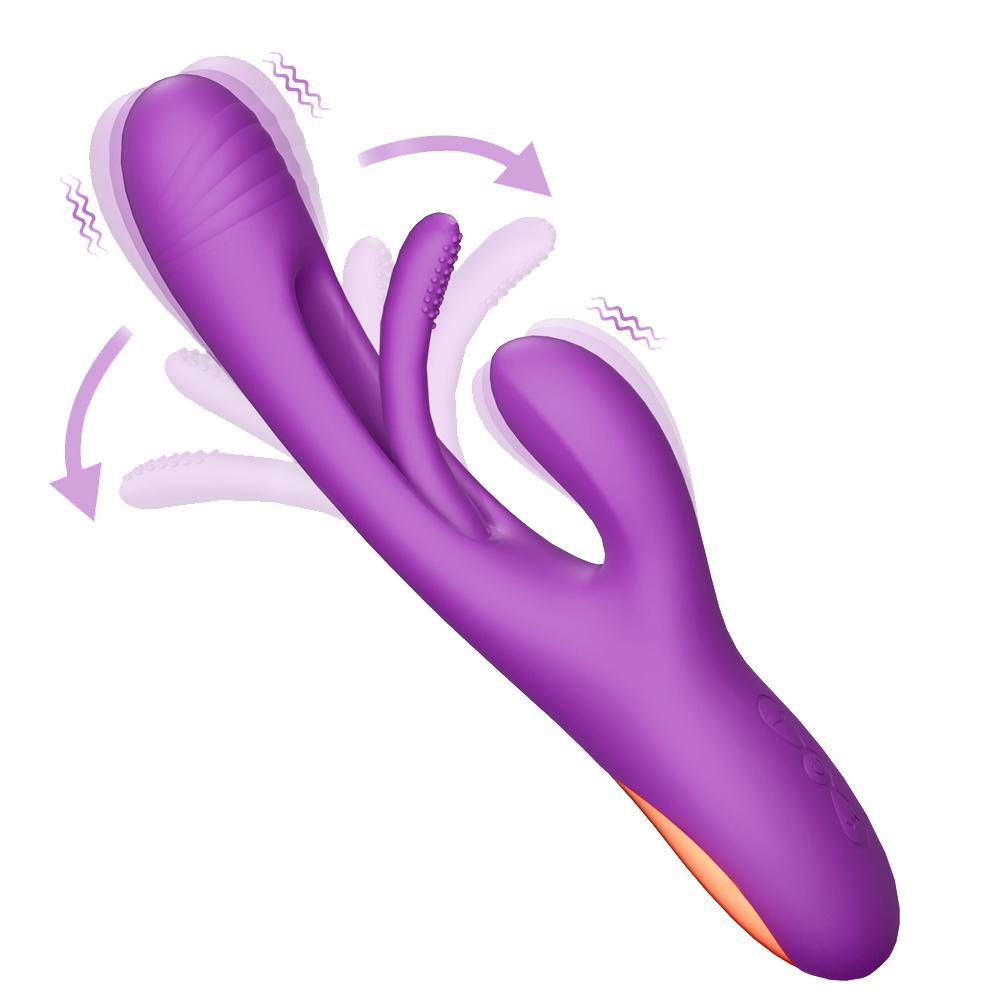 Vibratore Ricaricabile Toccante Sbattente per Donne Stimolatore del Clitoride Punto G Dildo Giocattoli Sessuali 18+ Strumenti Masturbatori Prodotti per Adulti Uovo Vibrante da Inserimento