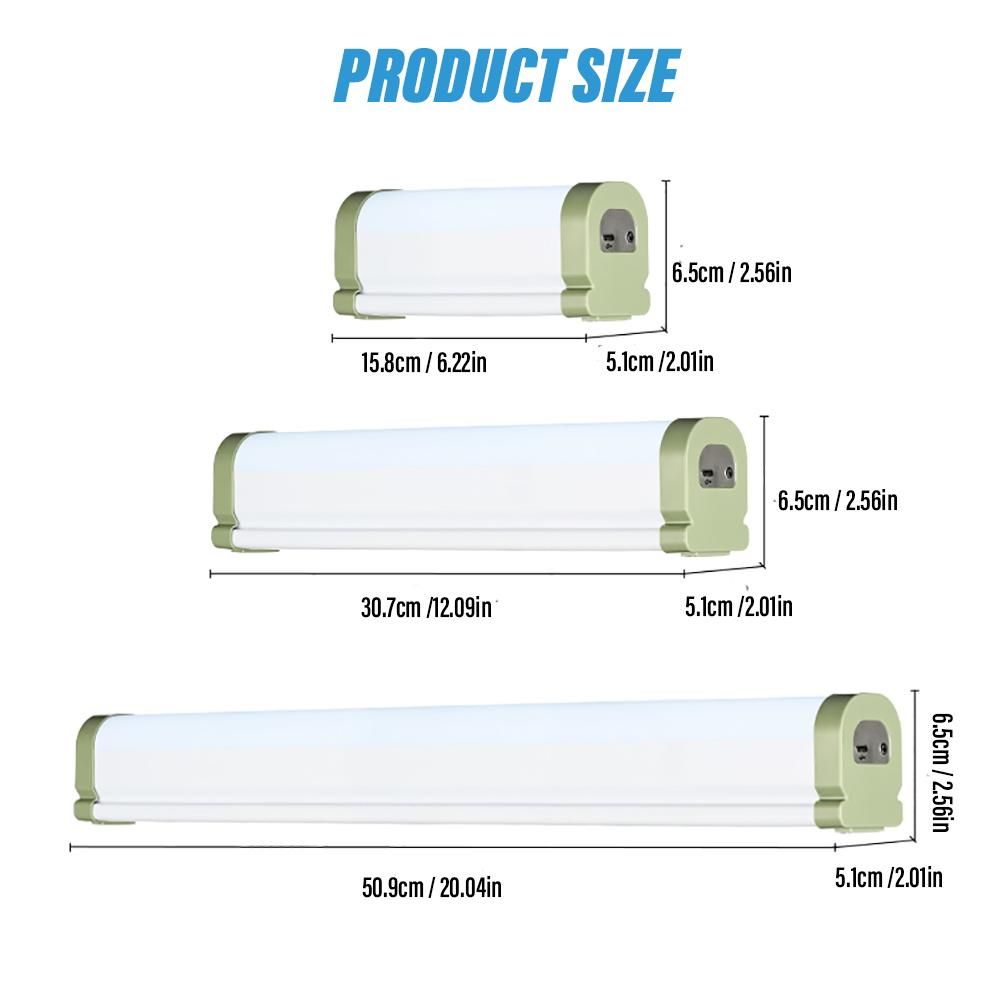 High Bright LED Magnetic Tube, Portable Camping Light with Magnet and Hook, 5 Lighting Modes, for Emergency, Night Market