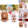 Adorable Doll Clothes Christmas Reindeer And Snowman Plush Keychain Set For Kids