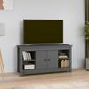VidaXL TV Stand Grey 103x36.5x52 Cm Solid Pine Wood 814576
