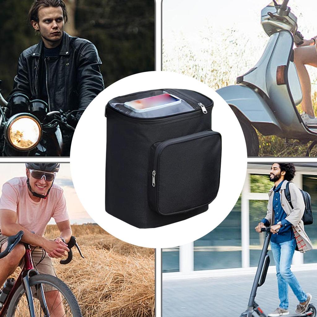 Waterproof Cycling Front Storage Pouch Hunging Accessories Organizer Waterproof Handlebar Front Tube Saddle Storage Bag