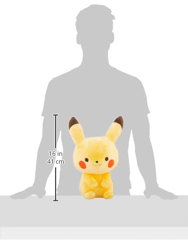 Sekiguchi Monpoke Pikachu Plush Toy, Cuddle Size, 666355
