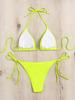 Women's European & American Push-Up Bikini Set: Sexy Drawstring Tie-Up Design