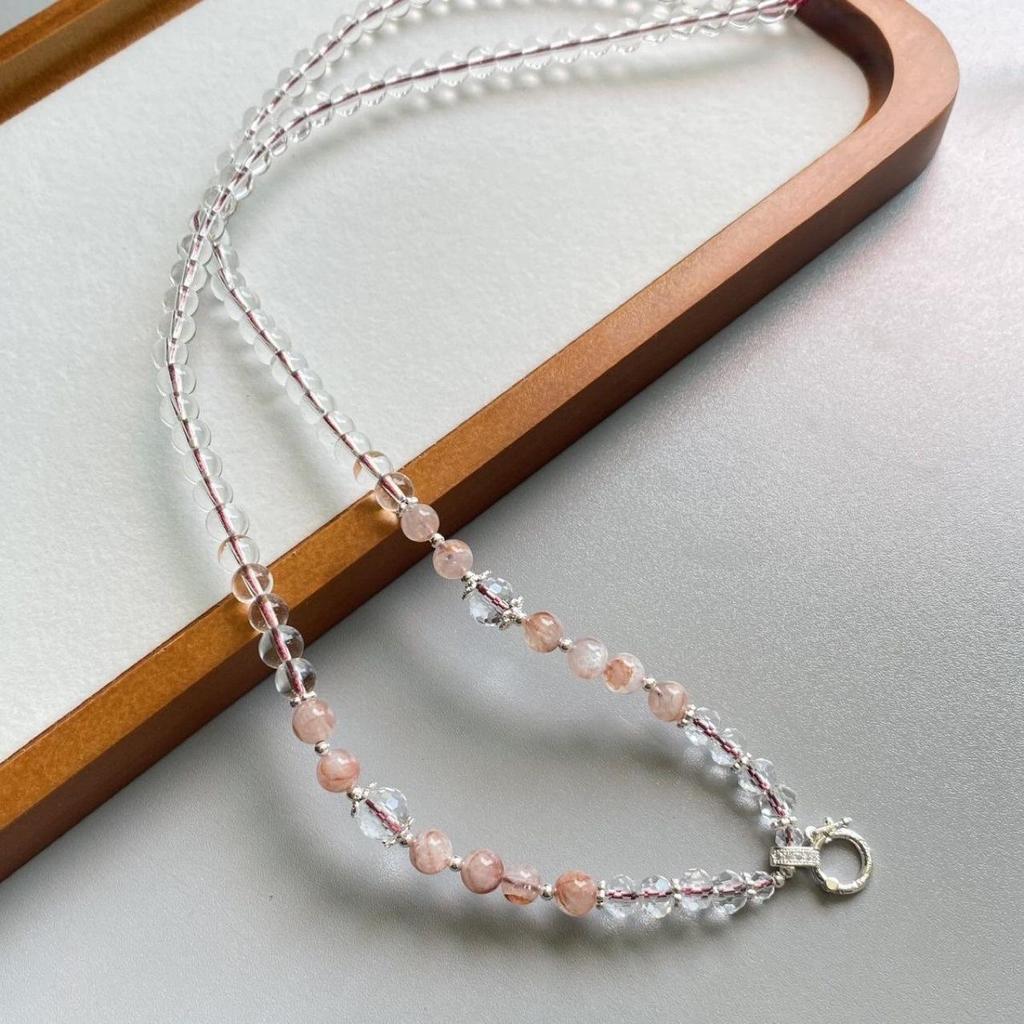 Adjustable Thailand Buddha Amulet Necklace with Crystal Beads, Gutta Percha, Thangka Pendant & Quick Release Buckle