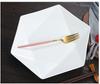 Hexagonal Ceramic Stir-Fry Plate for Home and Commercial Use