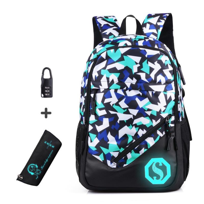 4pcs set Anti-thief school backpack waterproof oxford fabric boys school bags for girls kids backpack student children schoolbag