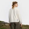 Fila Explore Fashion Minimalist Casual Outdoor Versatile Comfortable Loose Jacket Women Jackets Mother-Of-Pearl-White A11W617502FIV