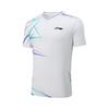 Li Ning Badminton Series Logo Line V-Neck Short Sleeve Relaxed Sports Set Unisex Sports Set AATU051-2