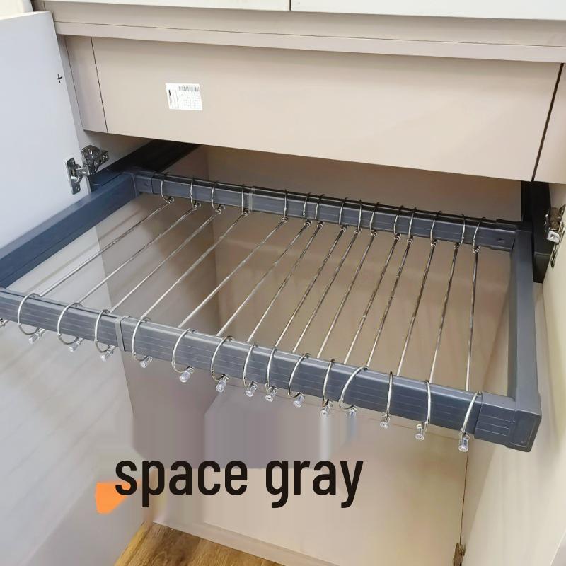 Adjustable Aluminum Alloy Pull-Out Trouser Rack