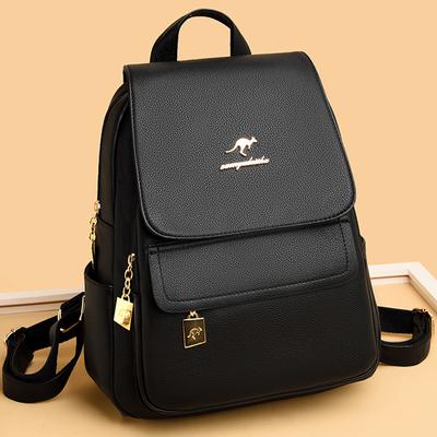 Mochilas de cuero de PU para mujer, mochila de gran capacidad para mujer, mochila de viaje informal para mujer, mochila femenina para adolescentes, mochila para niñas