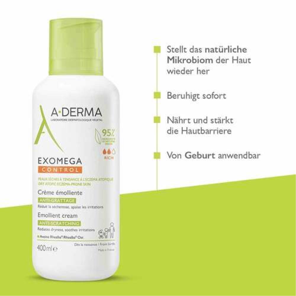 A-Derma Exomega Control Emollient Cream 400ml