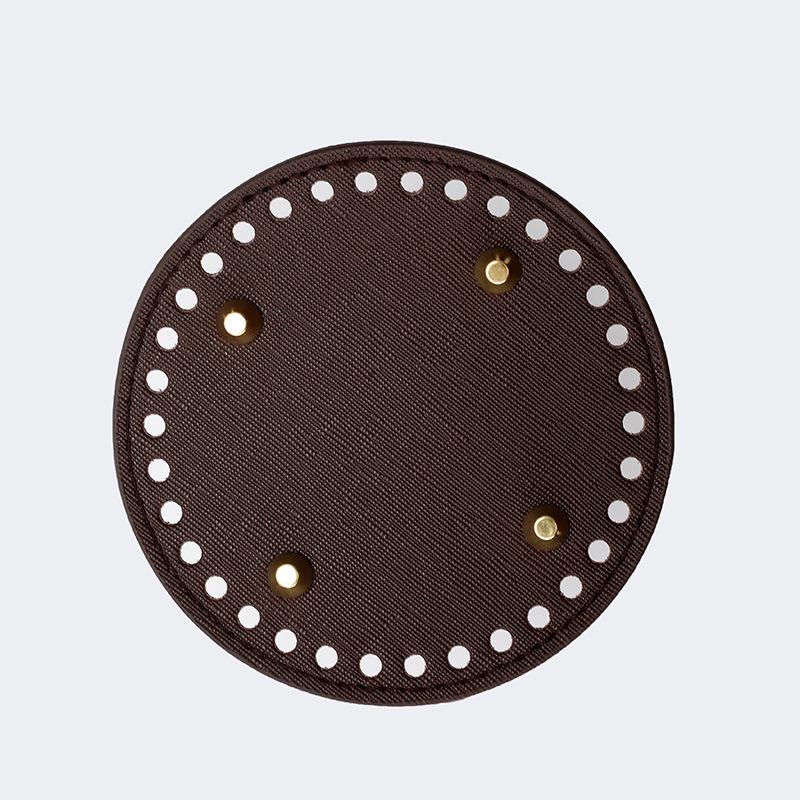 Handmade Knitted Bag Base: 12cm Round Bottom Pad for DIY Weaving Projects