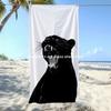 Aggressive Panther Print Beach Towel Patterned Sunscreen And Windproof Suitable For Swimming Pool Camping Travel