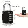 1pc 4 Digit Combination Padlock Waterproof Outdoor Lock  Door Suitcase Bag Package Cabinet Locker Window