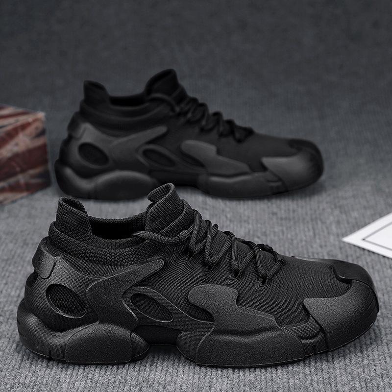 

Носки и обувь мужские сетчатые кроссовки Fly-Watch лето 2024 новые мужские туфли на платформе дышащие повседневные модные туфли для студентов 39