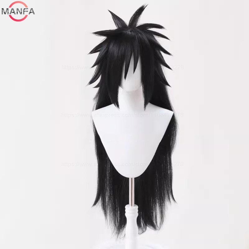 Uchiha Madara Cosplay Wigs Long   Heat Resistant Synthetic Hair Game Anime Wigs + Wig Cap