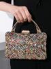 Pochette da sera vintage con decorazioni di strass per eventi formali