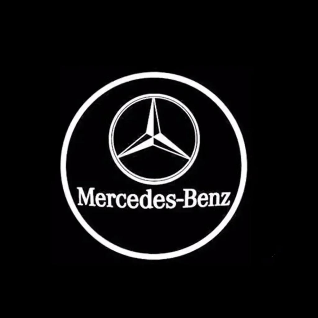 For Mercedes Benz LED Car Door Lights Logo HD Laser Decor Project Ghost Lamp For Mercedes Benz W176 W205 W166 W246 W212 A B C M