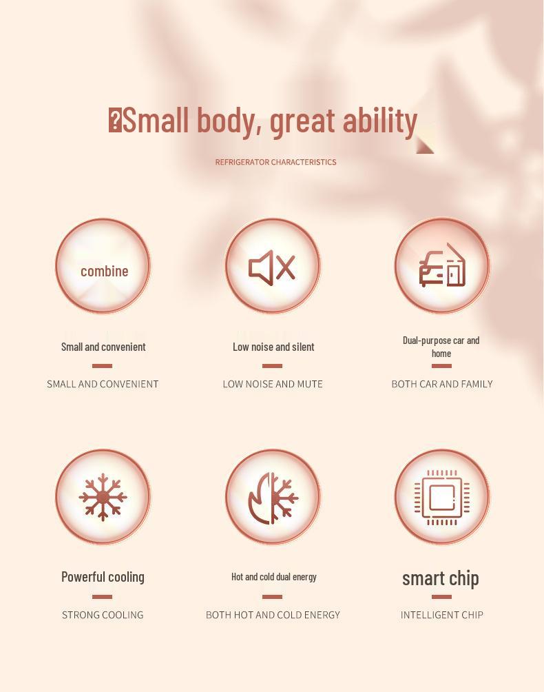 Przenośna Mini Lodówka do Makijażu Podwójnego Użytku do Samochodu i Domu