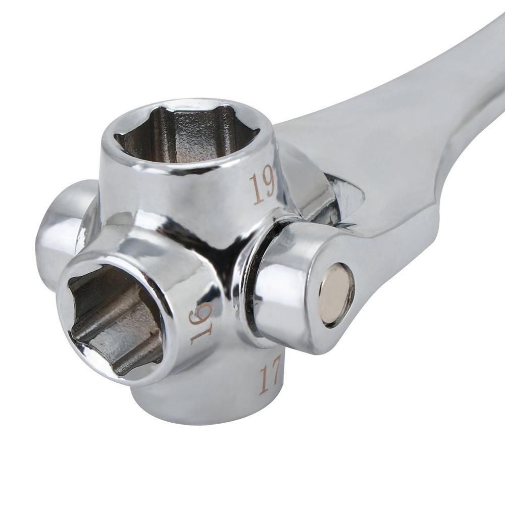 8 In 1 Dog Bone Metric 6 Point Socket Wrench With 12mm To 21mm Multi-size  Auto Repair Tool Double Head Spanner