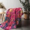 Vibrant Abstract Colorful Geometric Print Throw Blanket Sofa Bed Decorative Bedspread Gift