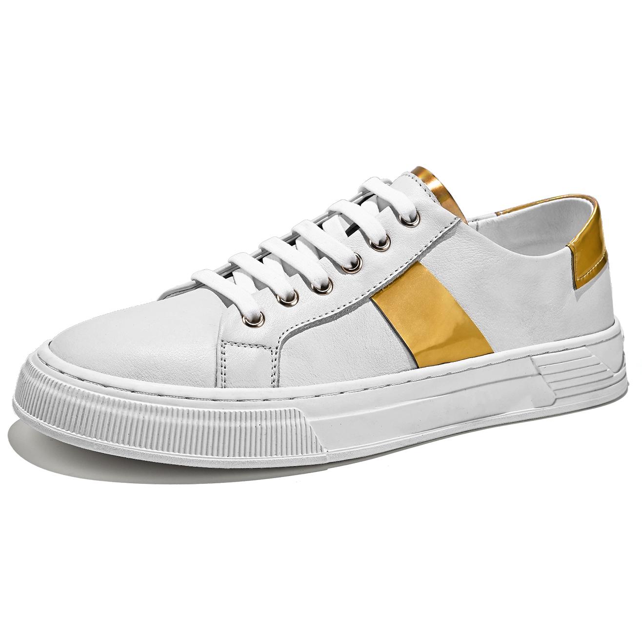 

Fashion Hot Sale Men Genuine Leather Sneakers Comfort Light Mens Skateboard Shoes Low Cut Casual Shoes High Quality Male Tenis Masculino 38 белый