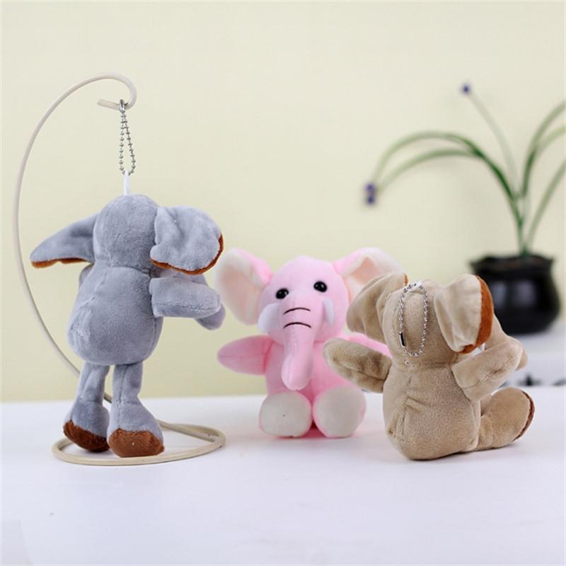 15cm Long-Legged Elephant Plush Toy Soft Grab Machine Pendant Forest Animal Doll in 3 Colors Cute Children's Gift