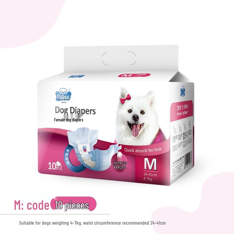 Disposable Male Dog Diapers for Teddy, Bichon Frise, and More - Pet Sanitary Underwear