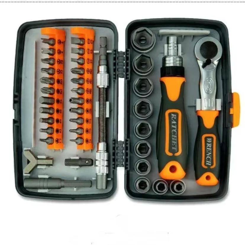 38 In 1 Multifunctional Home Maintenance Manual Screwdriver Set Combination Set Ratchet Cross Screwdriver Combination Tool