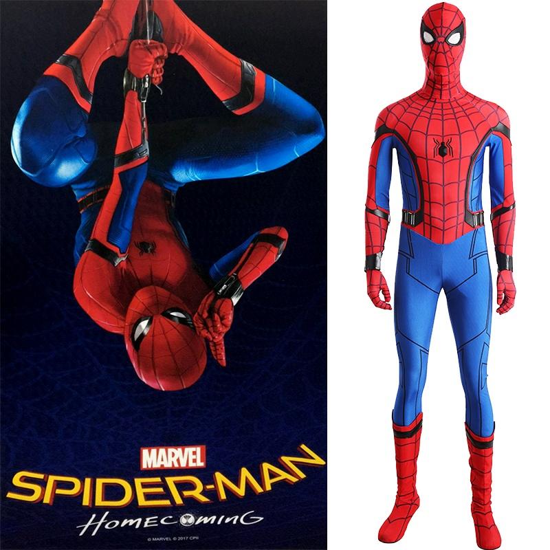 Stunning Spiderman Homecoming Cosplay Costume With Exquisite 3d Printed Design