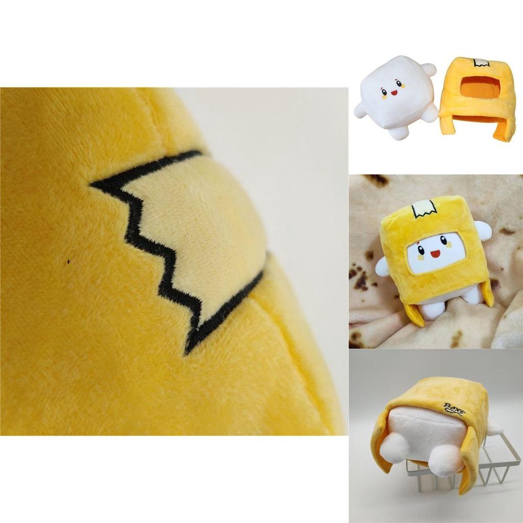 Adorable Lankybox Boxy Foxy Rocky Plush Soft Stuffed Toy Kids Game Figure Doll