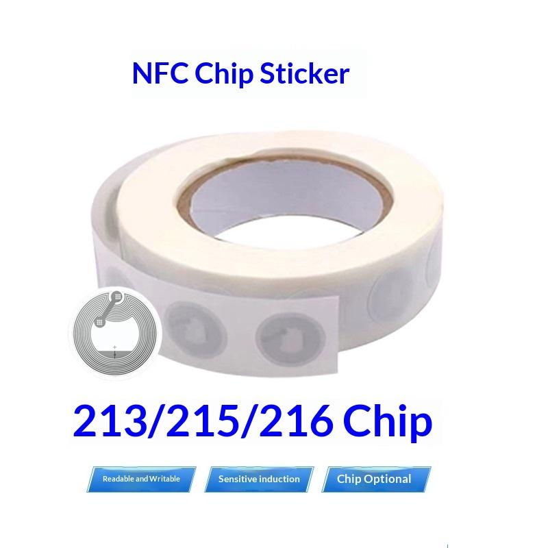 20 Pcs Rewritable NFC Chip Sticker Tags High Sensitive 213 215 216 Optional for Wifi Password Quick Sharing