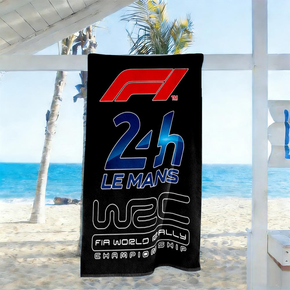 Formula 1 Icona di Velocità Telo da Spiaggia Super Morbido e Assorbente Comodo Leggero Portatile per Nuoto, Spiaggia, Campeggio, Viaggio, Accessori da Spiaggia, Palestra
