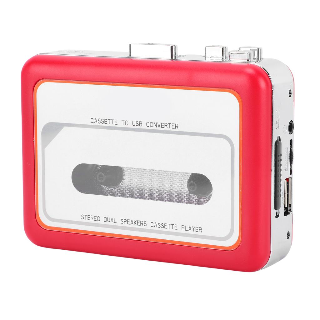 Cassette Tape Player USB Portable Cassette To MP3 Digital Converter with Built In Speaker and 3.5mm Headphone  