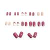 Best-Selling European Christmas Nail Art: Santa Claus & Plum Blossom Design, Whitening Wearable Tips (24 Pieces)