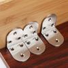 4Pcs 90 Degree Angles Brackets 3 Hole Metal Joint Fasteners Rustproof Metal Corner Brace for Cabinets Shelves Assembly