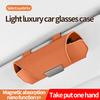 Magnetic Car Sunglasses Case Sun Visor Glasses Holder Car Premium Suede Glasses Holder Auto Sunglasses Clip Card Ticket Holder