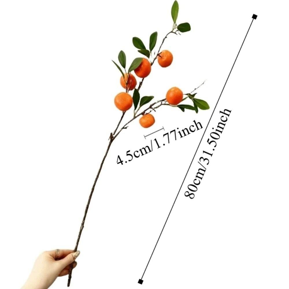 Faux Orange Artificial Orange Branch Green Leaves Simulation Fruit Tree  Restaurant Hotel