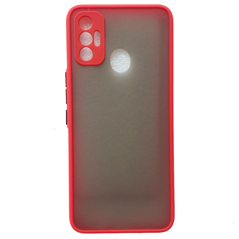 

Для Tecno Spark 7 защитный противоударный чехол для телефона Tecno Spark 7T чехол KF6 j PR651h чехол на ощупь матовый силиконовый жесткий чехол For Tecno Spark 7T красный