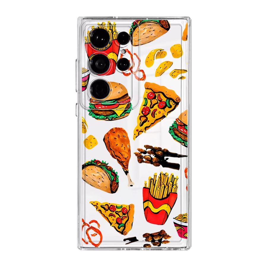 

Phone Cover Case for Samsung Galaxy S26 S22 FE S25 Edge S23 Ultra S21 S24 Note 20 Ultra 10 S20 Plus Gourmet Burger Galaxy S25