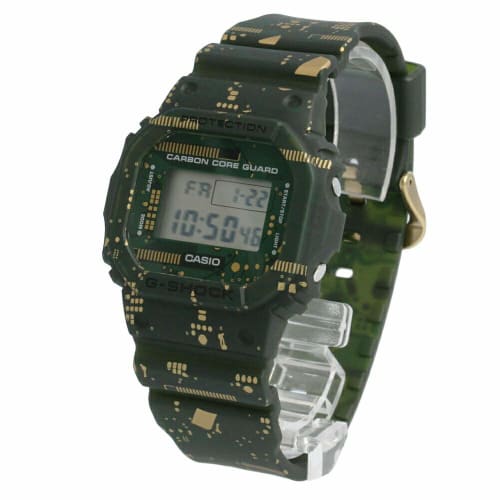 

Casio G-Shock Men s Digital Square Speed Carbon Watch, Limited Edition Green, DWE-5600CC-3
